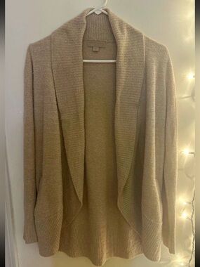 Barefoot Dreams CozyChic Lite Circle  Open Cardigan Color Stone Size XS/S